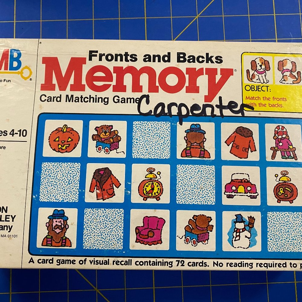 Fronts and Backs MEMORY